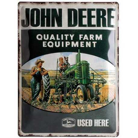 Plaque métal John Deere vintage