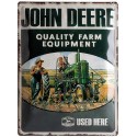 Plaque métal John Deere vintage